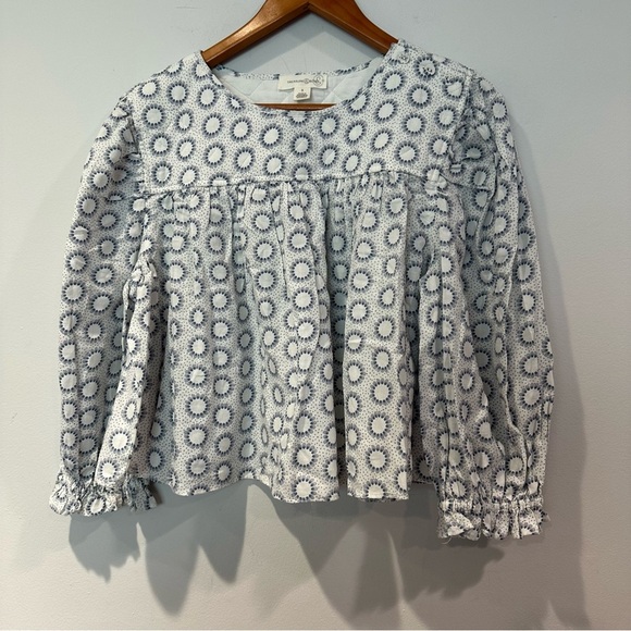 Treasure & Bond Tops - Treasure and Bond Women's Cropped Cotton Eyelet top